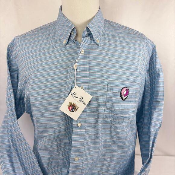 Grateful Dead Steal Your Face Alan Paine NWT Button Down (L) - Picture 4 of 6
